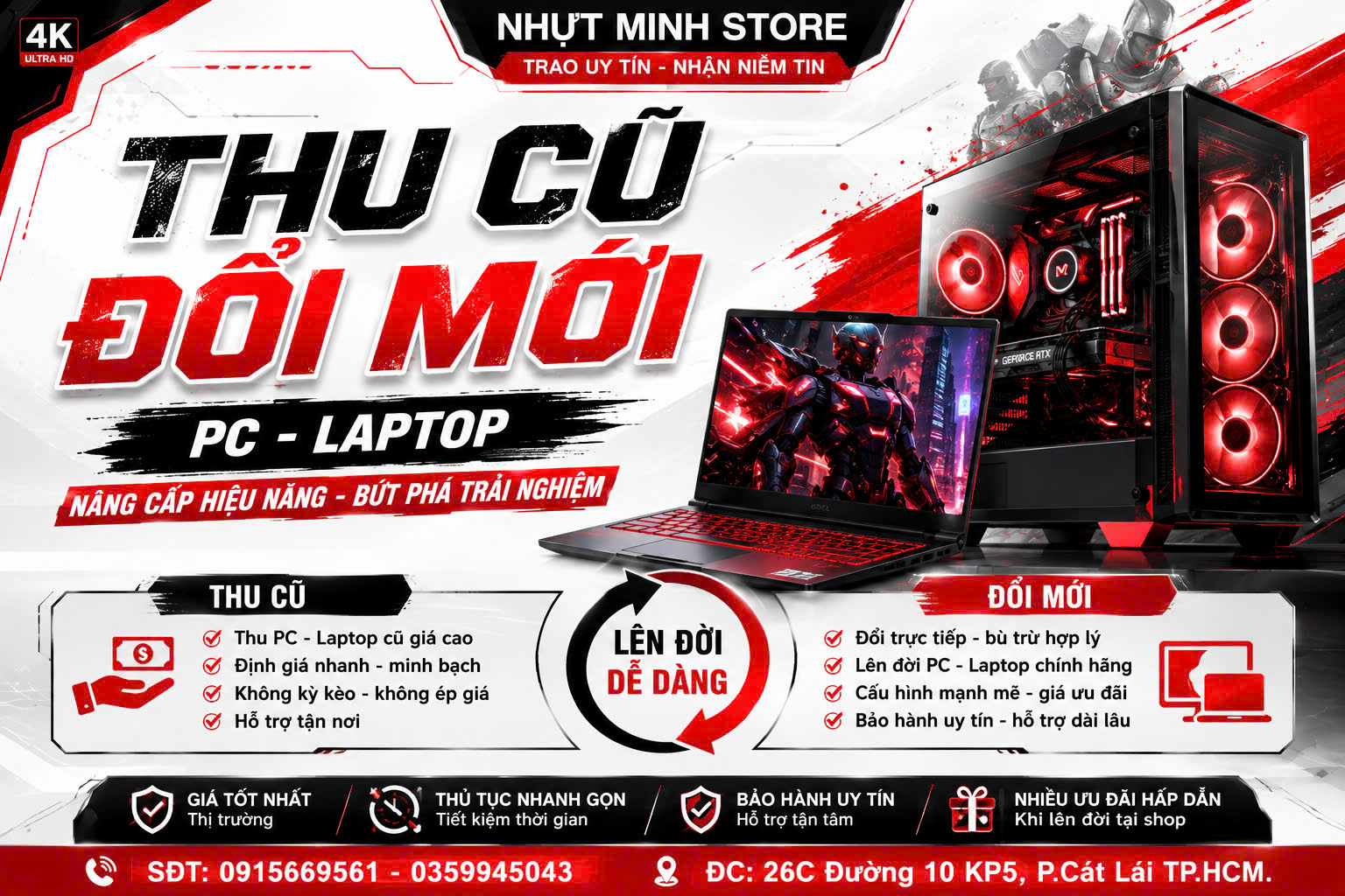 CHƯƠNG TRÌNH THU CŨ – ĐỔI MỚI PC & LAPTOP 